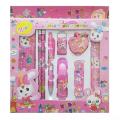 Stationary Set give set pencil set 9pc - Blue/Pink. 