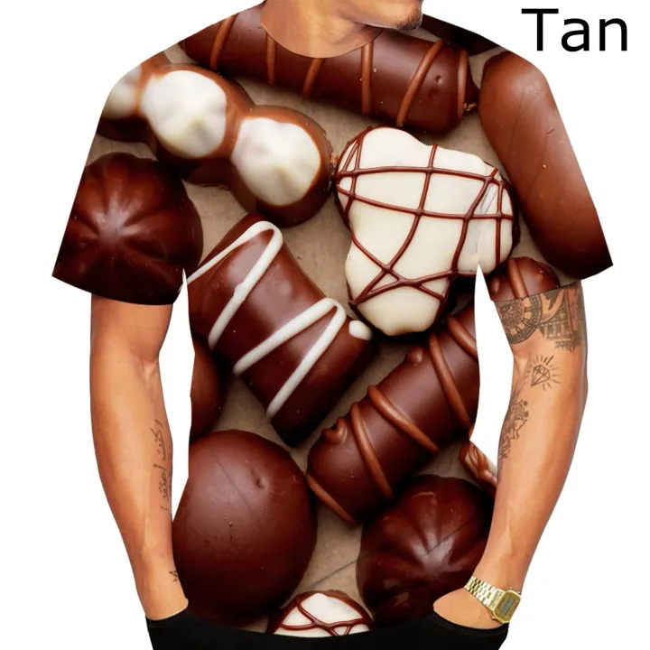 Funny%20Food%20Chocolate%20Sauce%20Harajuku%20T-shirt%20Casual%20Couples%20Tee%20Shirts%20Summer%20Fashion%20Women%20Men%203d%20Chocolates%20T%20Shirt%20-%20Image%202