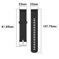 22mm Texture Silicone Wrist Strap Watch Band for Fossil Gen 5 Carlyle, Gen 5 Julianna, Gen 5 Garrett, Gen 5 Carlyle HR.