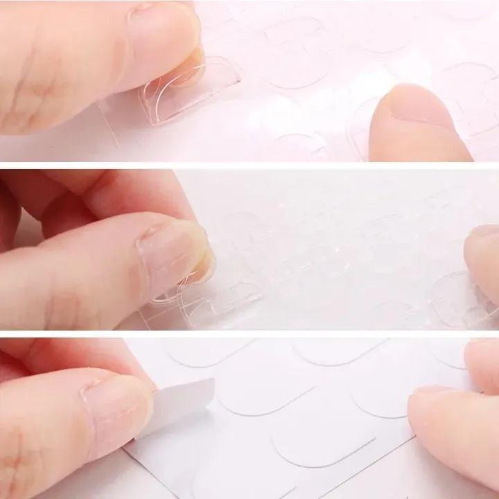 24/48/72/96/120/240pcs%20Nail%20Jelly%20glue%20Double%20Sided%20False%20Nail%20Art%20Adhesive%20Tape%20Glue%20Sticker%20pink%20transparent%20Nail%20Glue%20-%20Image%204