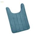 Absorbent Bath Mat Non Slip Toilet Pedestal Rug for Laundry Room Bathroom Carpet.