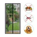 Migeet Screen Door 39.4 * 82.7 Inches Mesh Curtain Mosquito Net with Adhesive Tape and Thumbtacks Preventing Mosquito Insects Flies for Bedroom Baby Room Patio Balcony (Black).