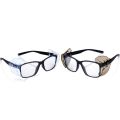 8 Pairs Safety Eye Glasses Side Slip Clear Flexible Shield Fits Small Medium Eyeglasses.