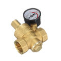 DN15 DN20 3/4" Adjustable Water Pressure Reducing Regulator Valve 1.6MPa Adjustable Water Reducing Valve With Gauge 3/4 inch Brass Household Water Pressure Reducing Regulator Release Valves.