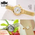 【Nice Day Toy Findings Store
】(New) 2024women's fashion mesh fine alloy rhinestone band dial quartz bracelet wrist watch.