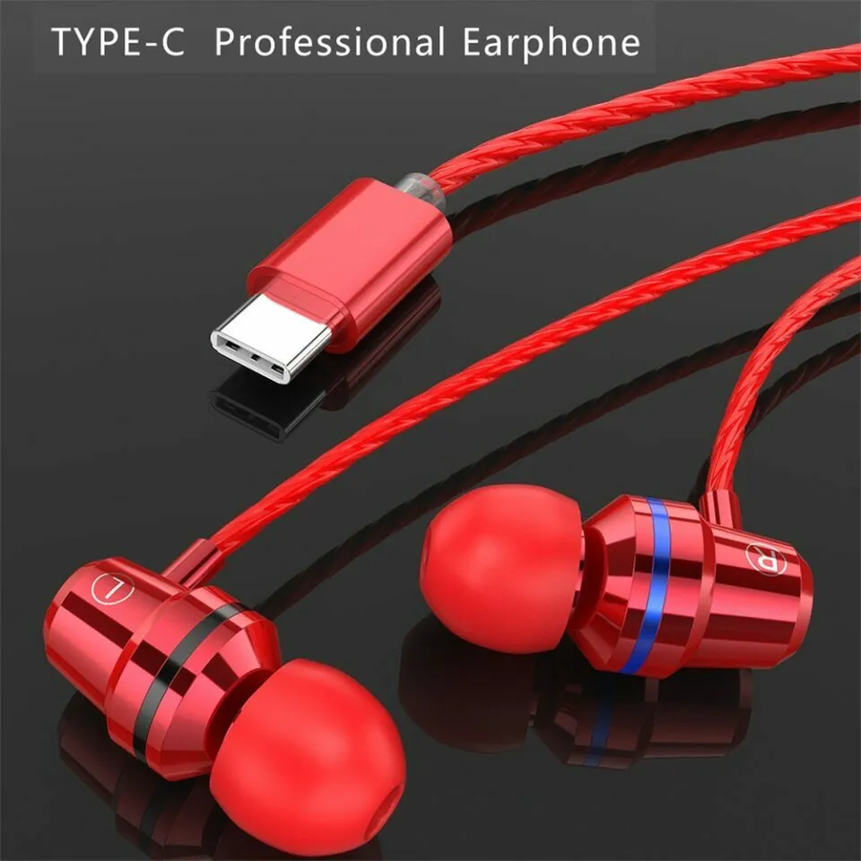 Type C Earphones For Xiaomi 11T 10T Redmi Note 10 Pro Stereo In