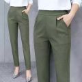 High Waist Formal Pants for Women Elegant Straight Office Trousers.