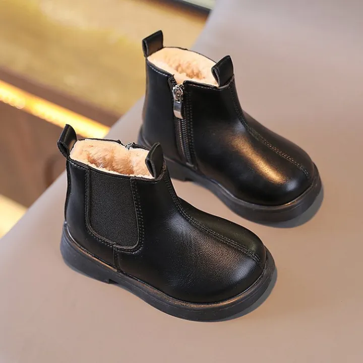 Girls'%20martin%20boots%20winter%20new%20children's%20boots%20fashion%20and%20versatile%20Internet%20celebrity%20baby%20girl%20booties%20soft%20sole%20-%20Image%203