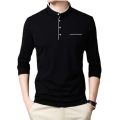 BLACK COLOR COTTON LONG SLEEVE SMART T-SHART FOR MEN ..