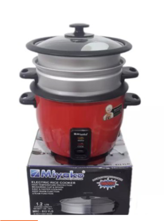 Miyako%201.2%20Liter%20Double%20Pot%20Rice%20Cooker,%20Small%20Size%20(MRC-512%20YLD)%20800%20Watt%20-%20Image%203