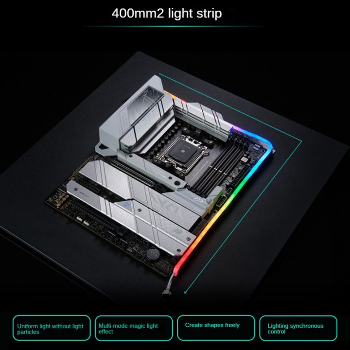 RGB%20Neon%20Chassis%20Light%20Strip%20Combo%20Set%20LED%20Strip%20400mm%205V%203PIN%20AURA%20Addressable%20Sync%20White%202Piece%20-%20Image%203