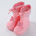 Star chasing foot new bow girls children's rain boots, water shoes, rubber shoes, rain boots, kindergarten treasure spot one piece delivery. 