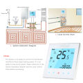 Anself 3A 110~240V Water Heating Energy Saving Wi-fi Smart Thermostat with Touchscreen LCD Display Durable Programmable Temperature Controller Home Improvement Product Thermostat for Floor Water Heating System.