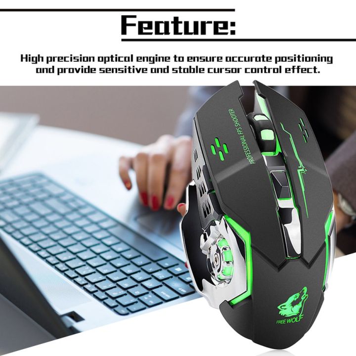 X8%20Super%20Quiet%20Wireless%20Gaming%20Mouse%202400DPI%20Rechargeable%20Gamer%20Computer%20Mouse%20-%20Image%203