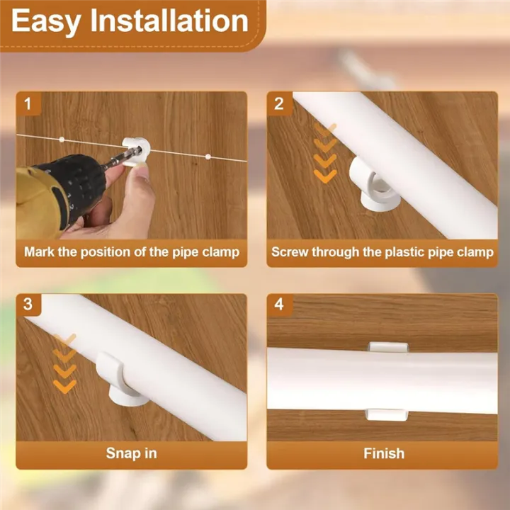 XHHDQES%20PEX%20Clips%20Pipe%20Clamp,%2050Pcs%203/4%20Inch%20Pipe%20Clamp%20for%20PVC%20Water%20Pipes%20and%20Tubing%20Hoses,%20Plastic%20U-Shaped%20Pipe%20Clamp%20Tools%20-%20Image%207