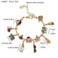 Taylor the Swift Charm Bracelet Lover Speak Now Midnight Reputation Music Album Pendants Dangle Bangle Jewelry Gifts for Fans.