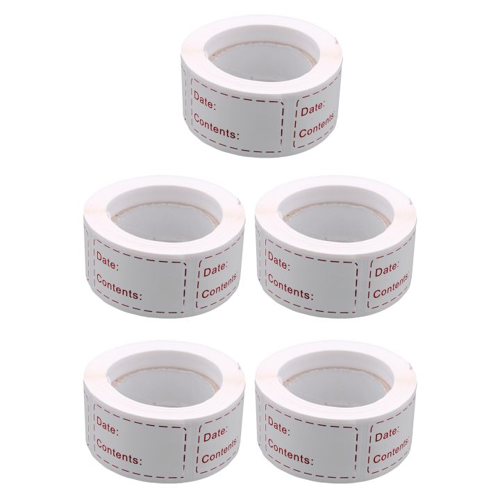 ARELENE 900Pcs Removable Freezer Labels 1 x 3 Inch Food Storage Stickers, Refrigerator Freezer Paper Label Easy Clean