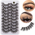 10 Pairs 3D Faux Mink Lashes Fluffy Soft Wispy Volume Natural Long False Eyelashes Reusable Eye Lashes Makeup.