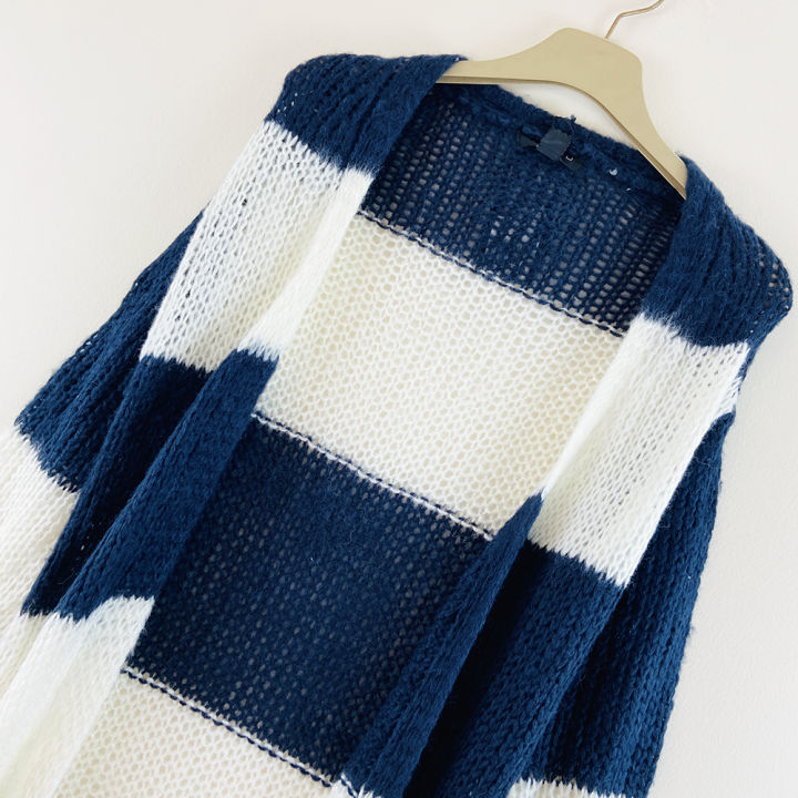 Women's%20Long%20Waffle%20Knit%20Open%20Winter%20Cardigan%20From%20Levin%20-%20Image%206