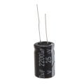 10 Pcs black 2200uF 25V Radial Aluminum Electrolytic Capacitors 1.3*1.3*2.1cm - black.