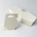 Retail 100 pieces/necklace package DIY double fold kraft paper label rectangular gift card label blank label 3 colors.