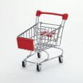 Cute Mini Shopping Cart Toy for Kids Pretend Toddler Gift/Showpiece. 