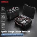 For DJI Avata 360 STARTRC Portable Waterproof Suitcase Motion-Sensing Fly Kit Storage Box (Black).