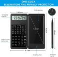 Folding Scientific Calculator (6.5 Inch) with Portable Calculator LCD Screen Writing Tablet  Tablet Digital Drawing Pad With Stylus Pen. 