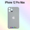 Backshell for iPhone 12 Pro Max Replacement Back Battery Cover Back Rear Glass Case - camera.