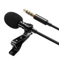 U-1 Microphone 3.5mm Jack Tie Clip-on Lapel Microphone for Mobile Phone. 