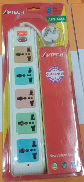 Power%20Strip%20APTECH%20APS-A455%20For%20Multu%20uses%20Ensure%20Quality%205%20way%203%20Pin%20Smart%20Elegant%20Design%20-%20Image%203