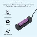 Universal USB Smart Single Slot 18650 Lithium Charger For 10440 14500 16340 16650 14650 18350 18500 18650 26650 Battery Adapter.