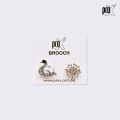 ProX High Quality Women Crystal Brooch_ BR-402-6 , Luxury Crystal Elegant multi-design Brooches Pins For Women Rhinestone Sweet High Quality Jewelry Wedding Party Cloth Brooch Pin, Women's Unisex Corsage Office Party Friend Gift Accessory.