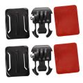 2X Helmet Curved Surface+ Sticker+Buckle Basic Mount for GoPro Hero 3 2 1 Camera. 