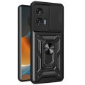 Quiberk for Motorola Edge 50 Fusion 5G Phone Case Slide Camera Cover Magnetic Kickstand Hard Shockproof Armor Back Casing. 
