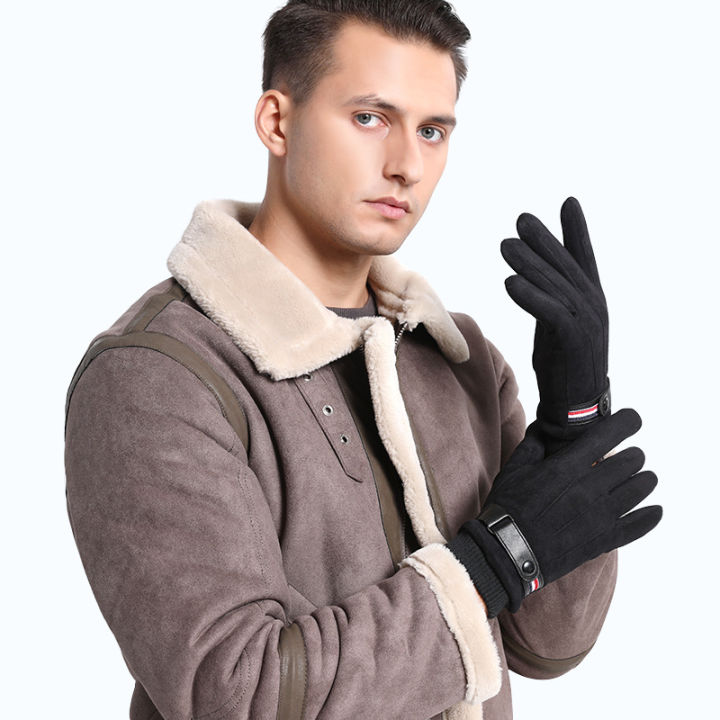 New%20Winter%20Warm%20Gloves%20Men's%20Outdoor%20Riding%20Suede%20Gloves%20Fleece-Lined%20Thickened%20Cold%20Protection%20Touch%20Screen%20Gloves%20-%20Image%204