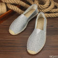 2023 Summer Autumn Men Canvas Shoes Breathable Men's Casual Shoes Slip-On Hemp Shoes Graffiti Espadrilles Women Footwear Flats BunnyGarden. 