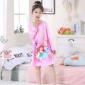 Summer Spring Girls Anna Elsa Olaf Princess Nightgown Pajamas Kids Long Sleeve Nightdress Cute Cartoon Baby Sleep Dress Homewear. 