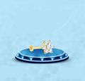 7 AD STONE GOLD Nose Pin 18k Hallmark NOSE PIN - Nose Pin For Girls. 