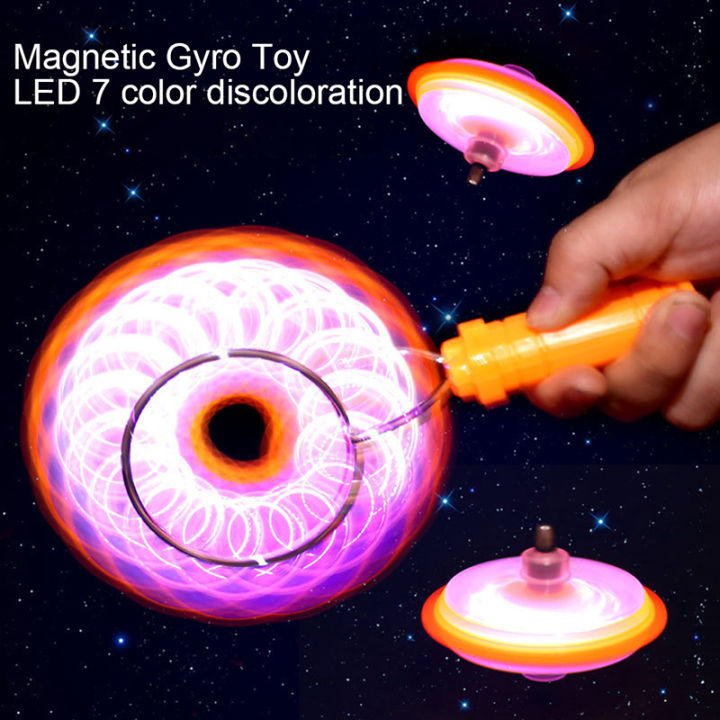 【Bestselling Product】 Magnetic Gyro , Rail Twirler Flashing Gyro Wheel,Reusable Rail Twirler ZHANGBEI