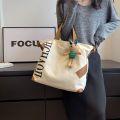 Korean Style High Quality Large Capacity Canvas Tote Bag for Women 2023 New Portable Messenger Bag College Student Class Commuting.