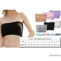 Emmababy Double Layers Plus Size Strapless Bra Bandeau Tube.