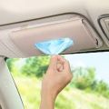 Car Tissue Holder,Best quality /imported PU Leather Tissue Box for car sun visor.