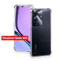 For Realme Note 60  Flexible Clear Transparent Soft TPU Back Case Cover With Bumper. 