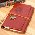 Retro Vintage Leather Cover Notebook Blank Diary Pirate Design Paper Note Book Traveler Notepad Stationery Learning Supplies. 