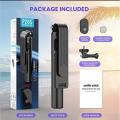 P20S - 1 Wireless Bluetooth Selfie Stick With LED Fill Light Desktop Live Tripod Mobile Stand Portable Stretchable Holder Anti-Shake Stabilizer Selfie Stick Self-Timer Artifact Rod - NR Mart-2024. 