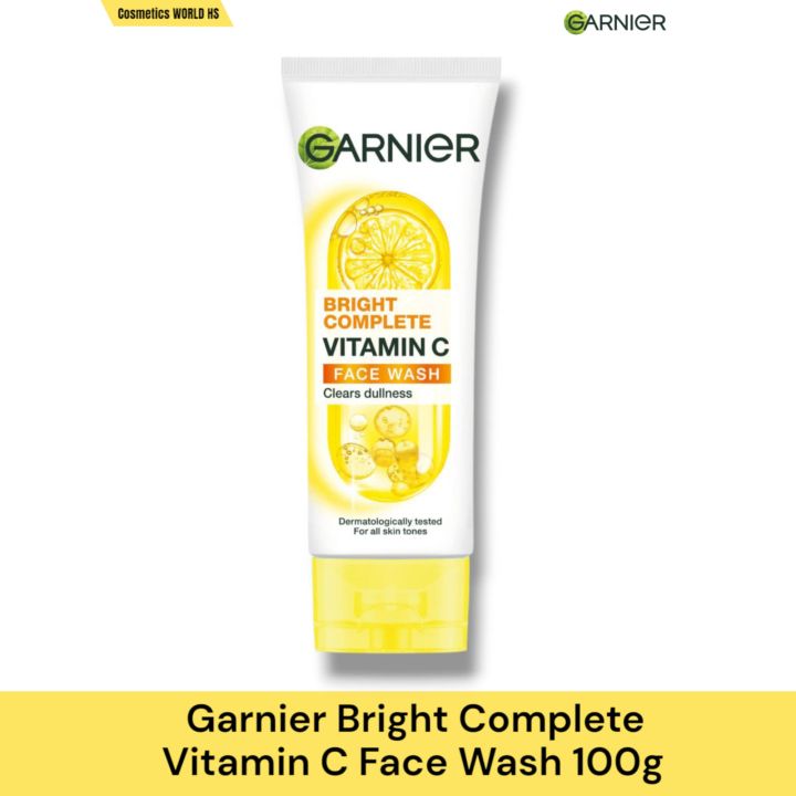 Garnier Bright Complete Vitamin C Face Wash,100g