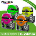 12/18mm for Epson Fluorescent Labeling Tape SK12Y LK-4YBF Black on Fluorescent Yellow Compatible for Epson King Jim LW-400 minghao.