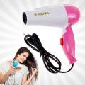 New NV-1290 Folding Hair Dryer - Pink and White. 