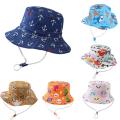 Children Bucket Hats Panama Summer Baby Girls Hat Boys Fisherman Cap Cartoon Cotton Toddler Baby Hats Beach Sun Cap.